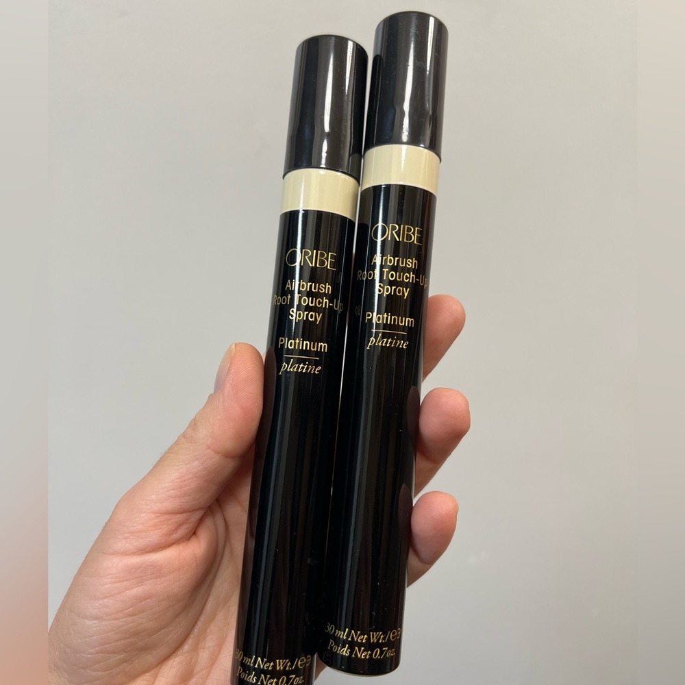 New Oribe airbrush root touch- up spray, platinum color, 2 pieces